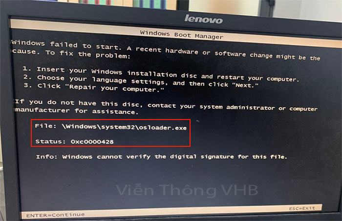Fix Lỗi  winload.exe Sửa Lỗi os windows 7 mới nhất 2021