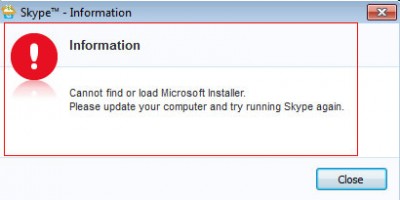 Khắc Phục Lỗi Không Cài Được Skype mới 7.30...