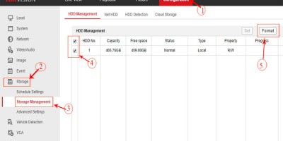 Hướng dẫn Format ổ cứng trên đầu ghi hikvision
