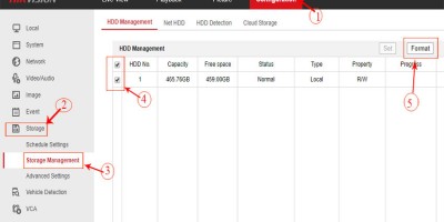 Hướng dẫn Format ổ cứng trên đầu ghi hikvision 